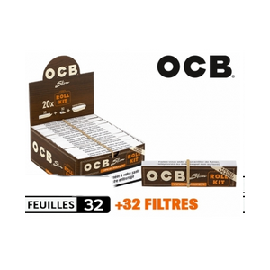 OCB - VIRGIN PAPER ROLL KIT - 32 FEUILLES + 32 FILTRES